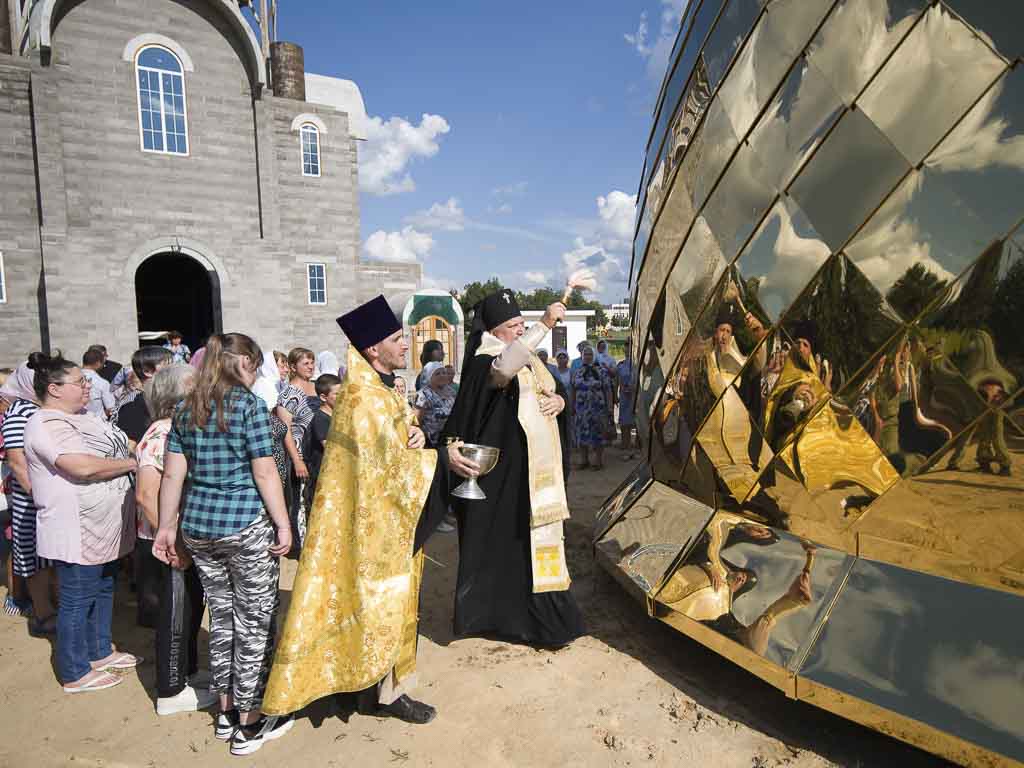 Рабочий визит в строящийся храм прп. Николы Святоши аг. Новая Гута –  Гомельская Епархия