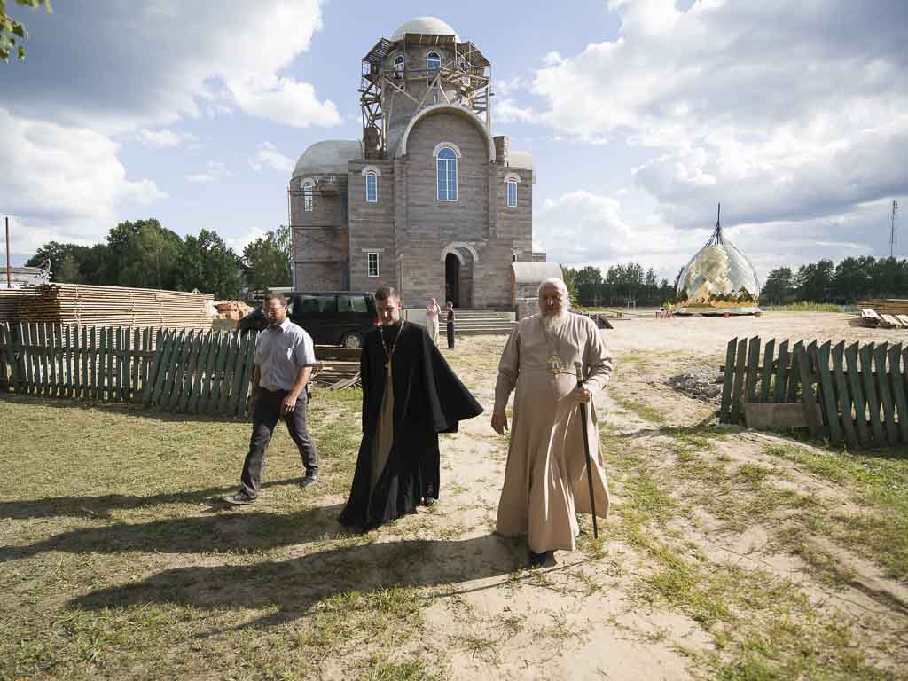 Рабочий визит в строящийся храм прп. Николы Святоши аг. Новая Гута –  Гомельская Епархия