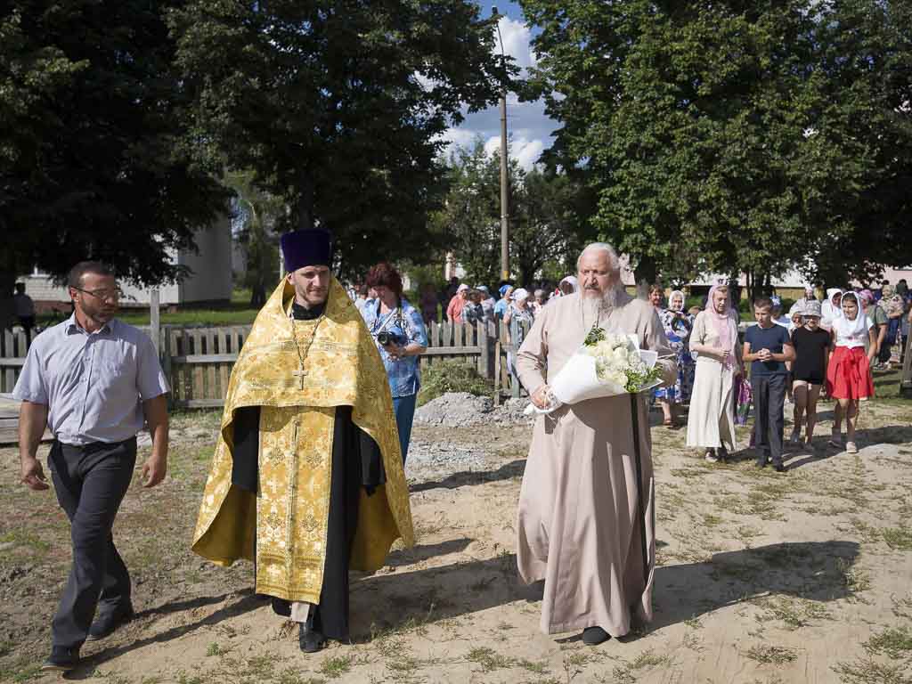 Рабочий визит в строящийся храм прп. Николы Святоши аг. Новая Гута –  Гомельская Епархия