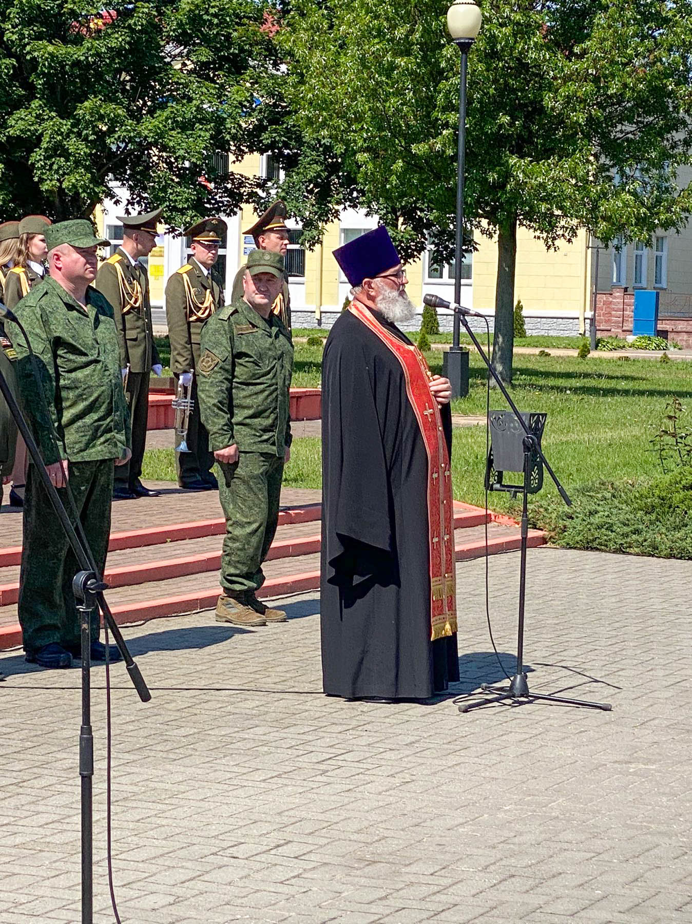 В Речице прошла церемония присяги личного состава территориальной обороны –  Гомельская Епархия