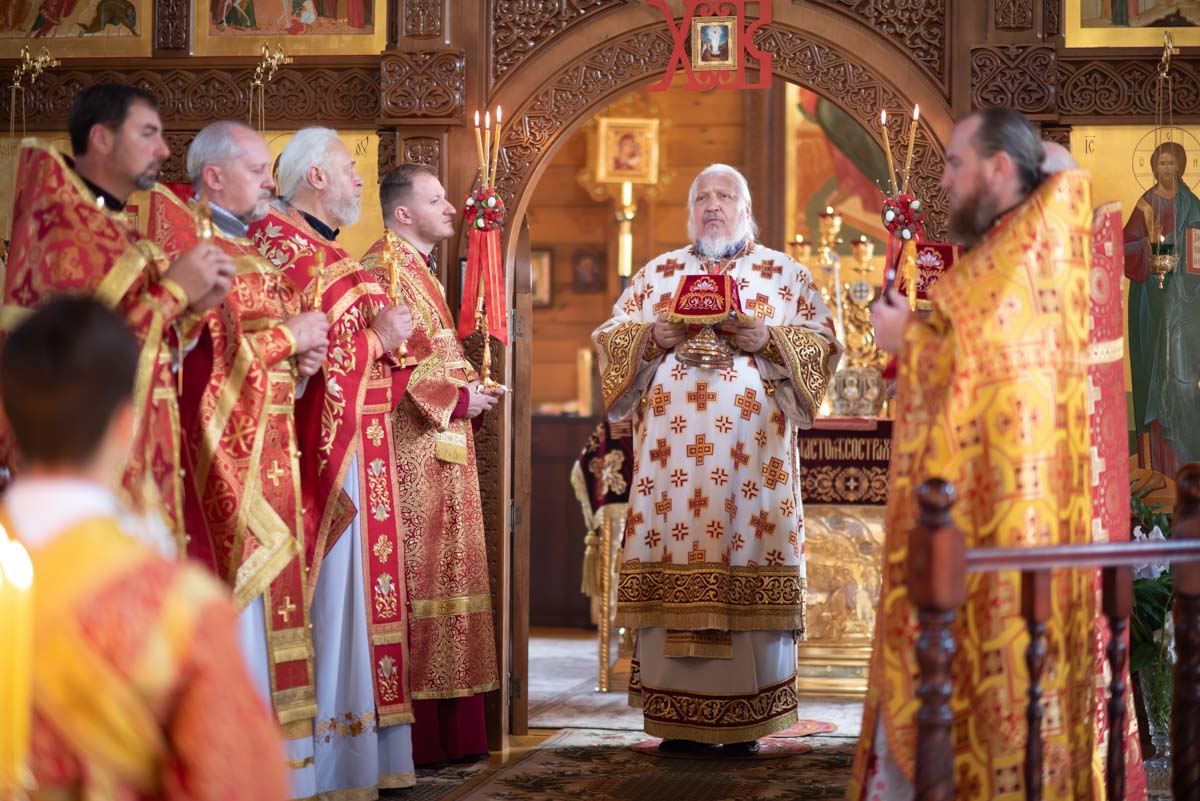 Божественная литургия в день преполовения Пятидесятницы – Гомельская Епархия